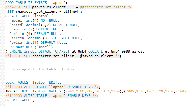 实际上就是重建表格的过程