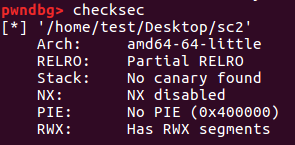 checksec检查结果